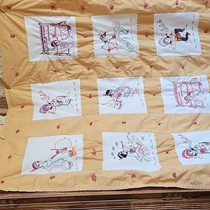 Quilt /Wall Hanging. Native Indian Motif  Embroidery Measures 44" Long 33" Wide